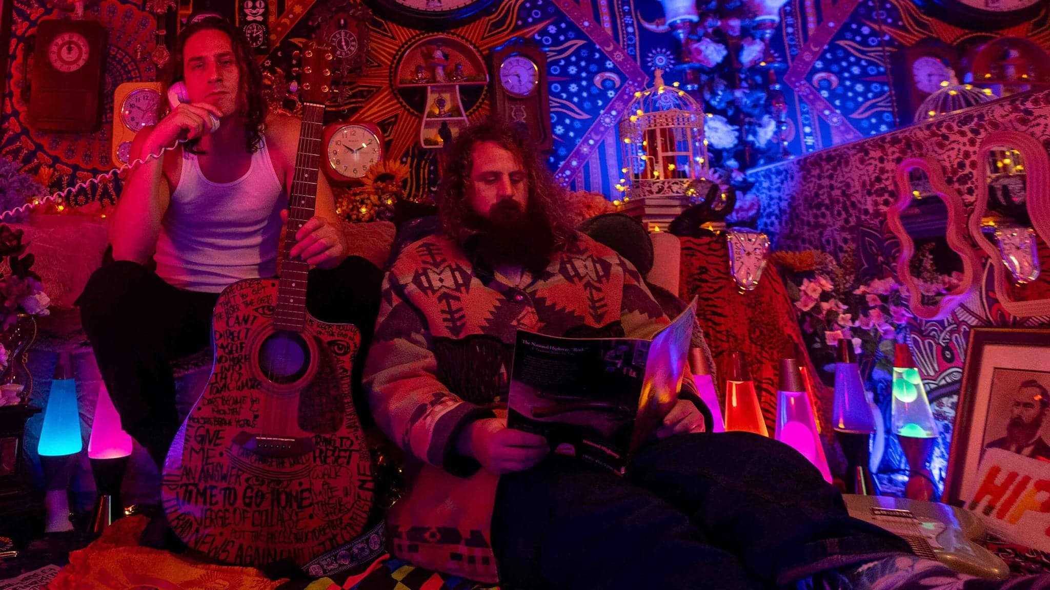 Initial upload had a cigar/blunt and a copy of high times, the pairing is too obvious for my liking and has been photoshopped out of this instance. - Hippie Sabotage x Two Feet w/ Carpetman (18 & Over) - zdjęcie 1