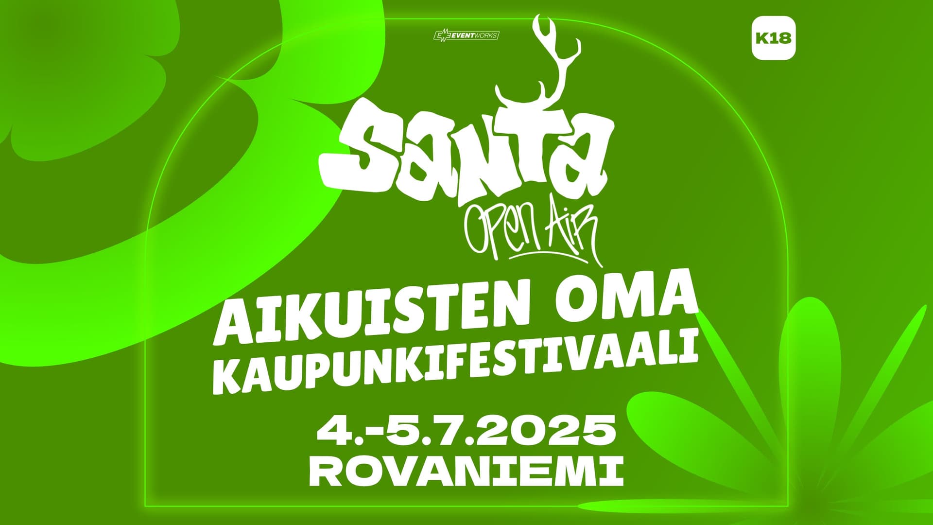 Santa Open Air - 2 päivän lippu 4.-5.7.2025