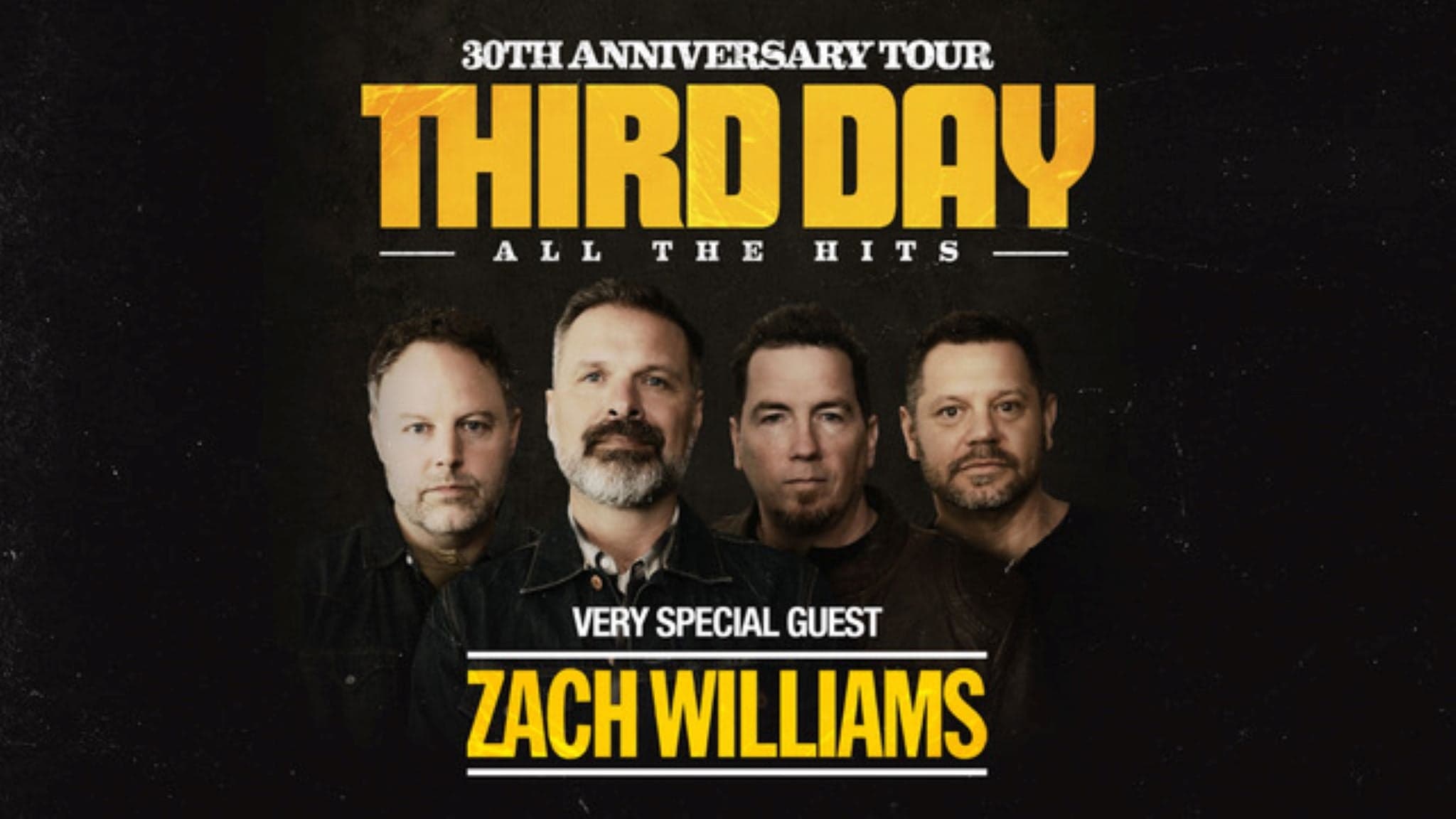 Third Day 30th Anniversary Tour with very special guest Zach Williams